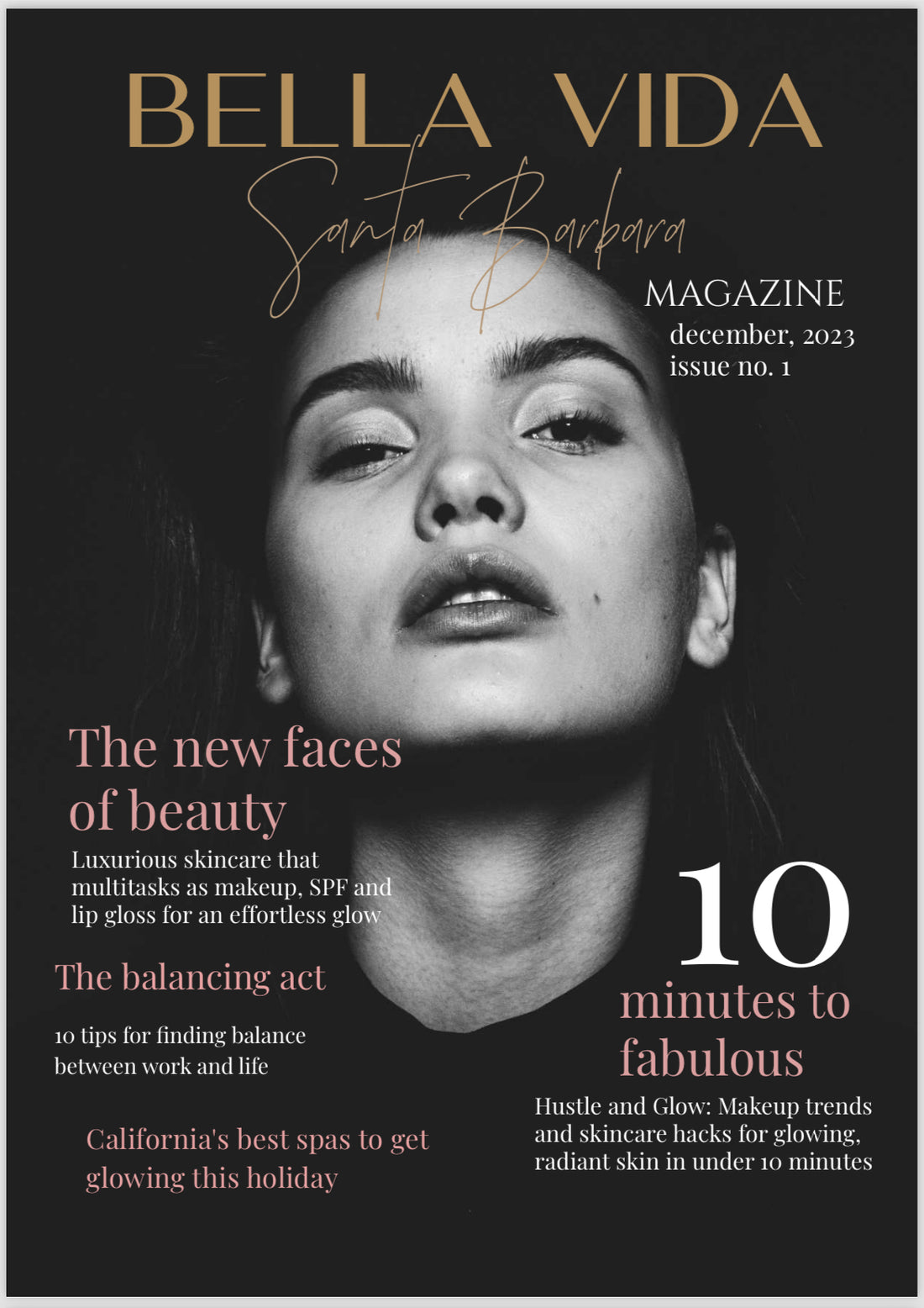 Bella Vida Magazine, Debut issue, Winter, 2023