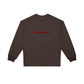 Crewneck sleeve and cuff detail on Badass Redhead oversized sweatshirt