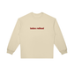 Folded Badass Redhead crewneck showing fabric weight and texture