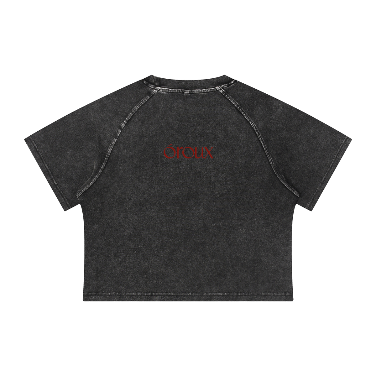 back of shirt with oroux logo 