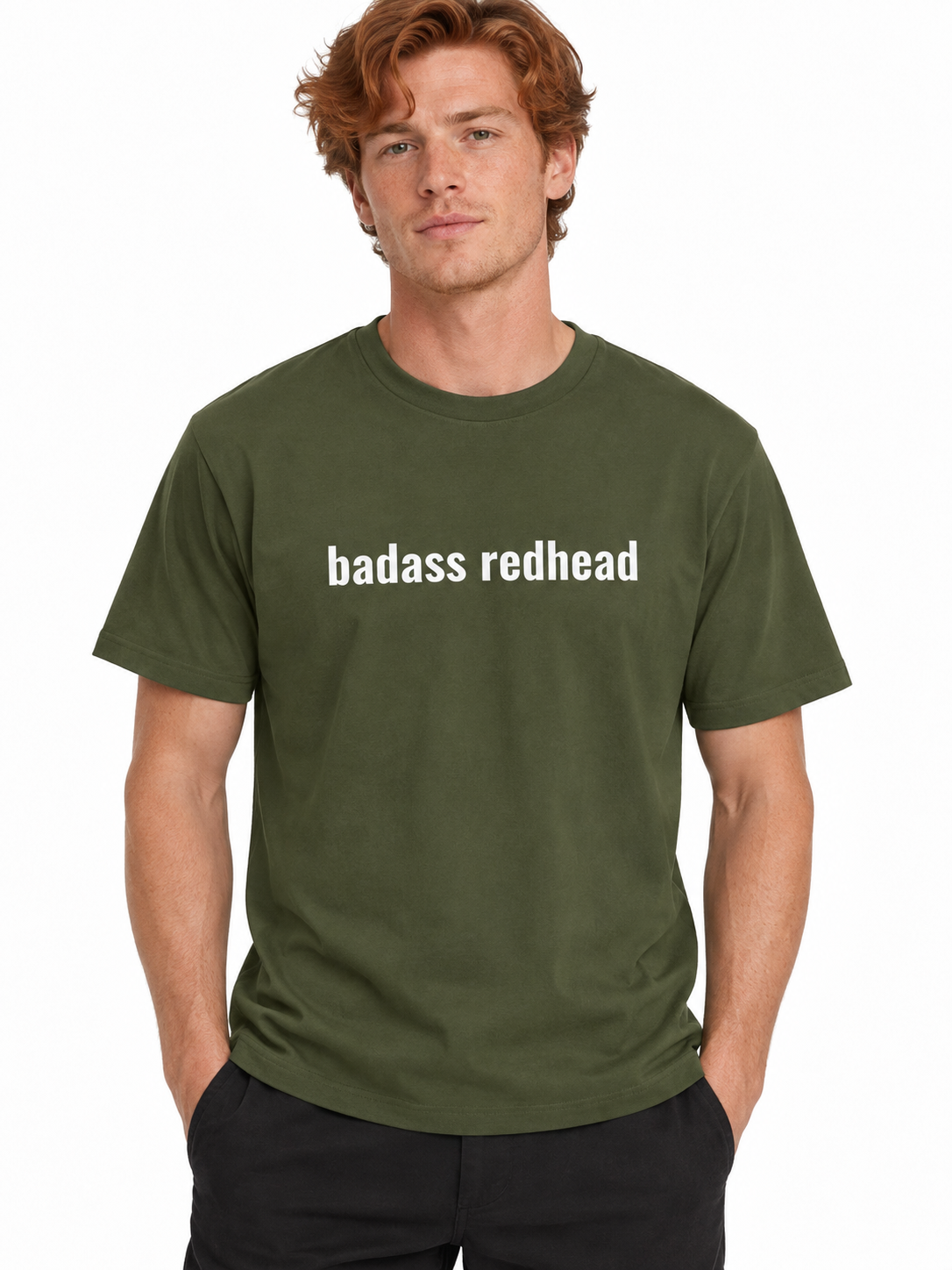 Badass Redhead Seamless Cotton T-Shirt