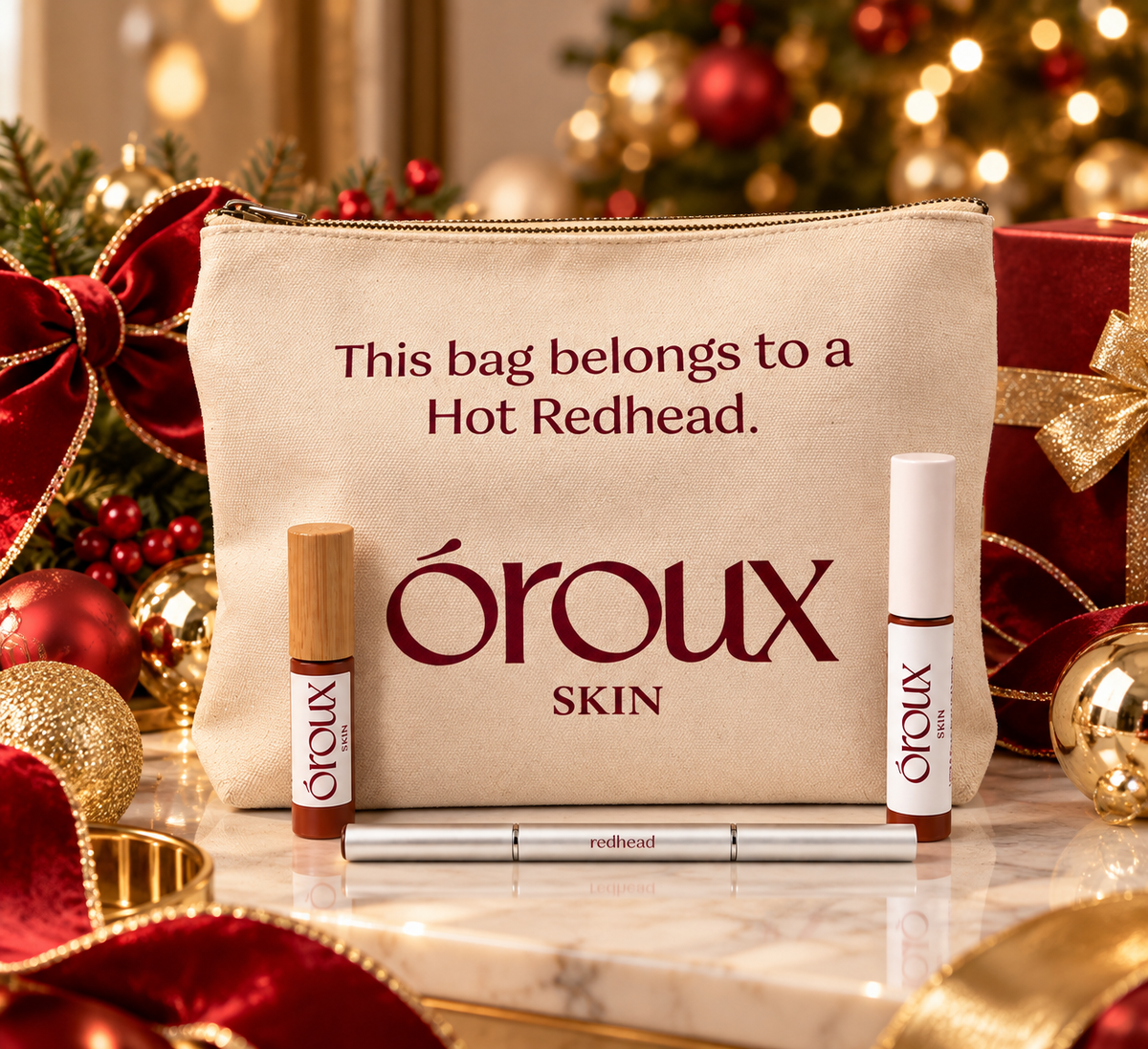 Limited Holiday Edition:  Roux Makeup Bundle for Redheads in 3 shades