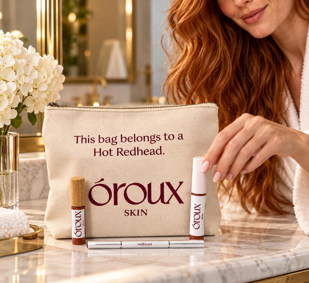 Limited Holiday Edition:  Roux Makeup Bundle for Redheads in 3 shades