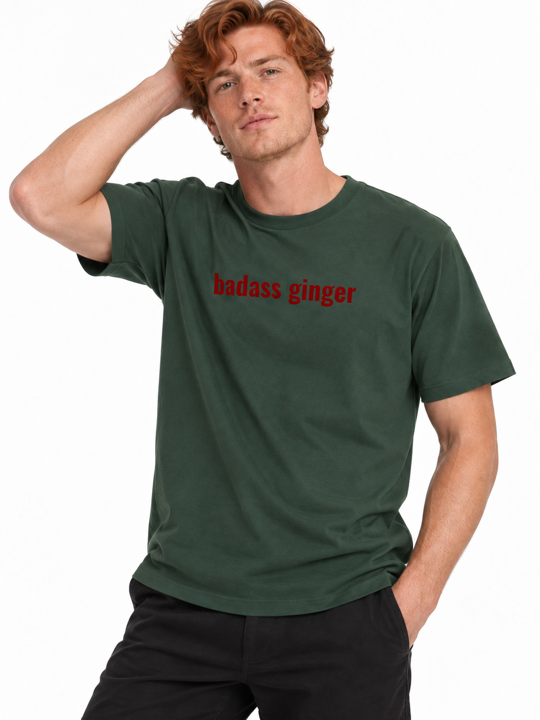 man in a badass ginger shirt by oroux