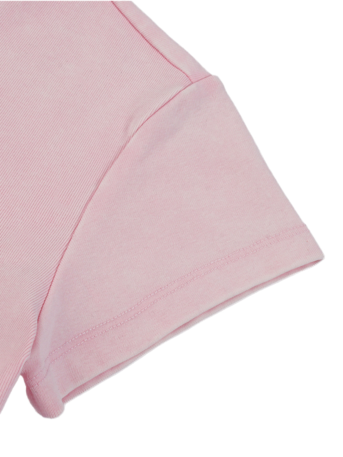 Close-up of a pink fabric texture on a white background