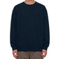 Hang tag and brand label on Badass Redhead oversized crewneck by Óroux Skin