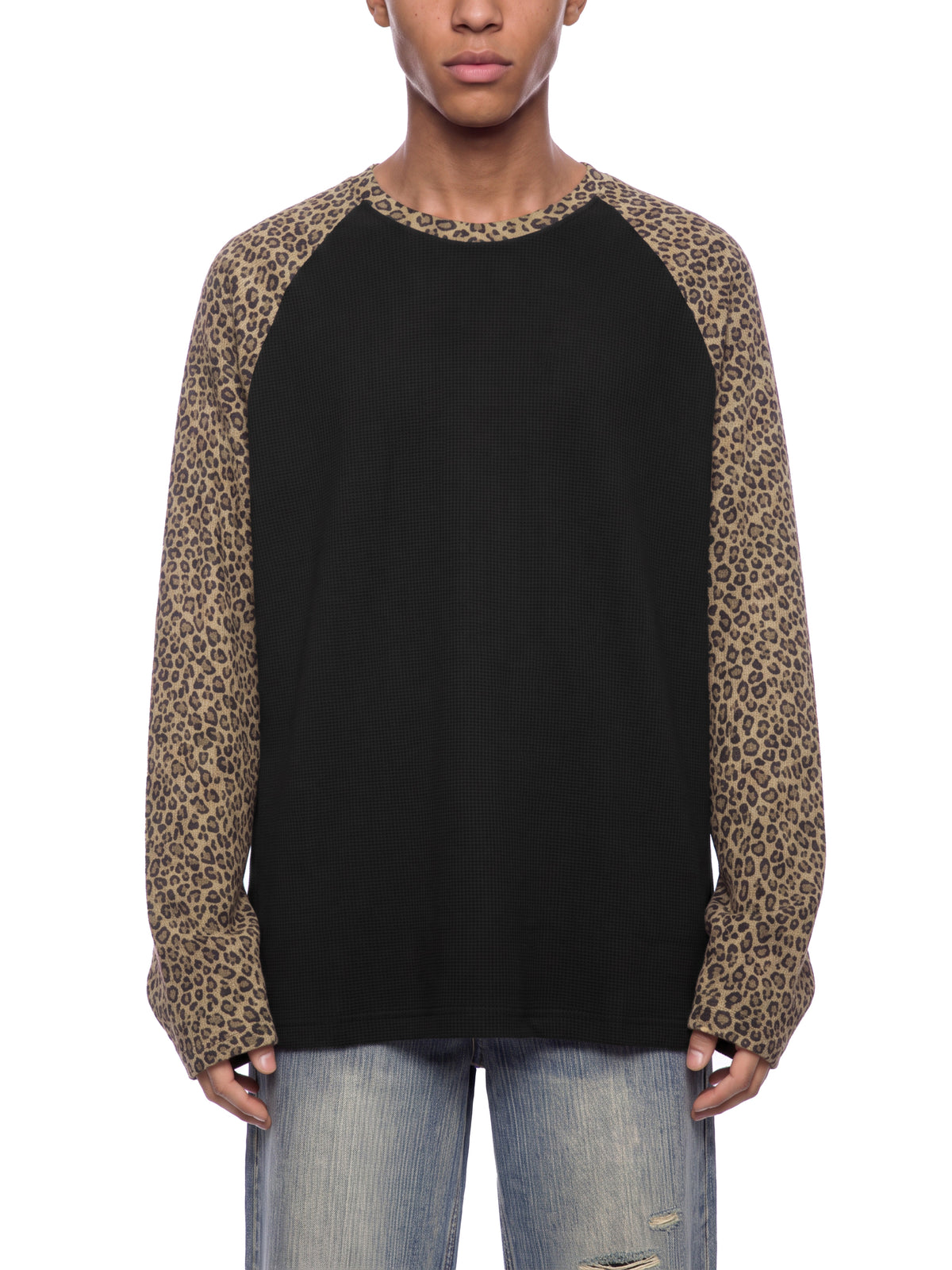 Badass Redhead Unisex Leopard Sleeve T-Shirt