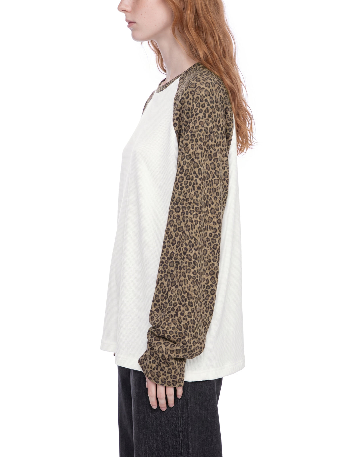 Badass Redhead Unisex Leopard Sleeve T-Shirt