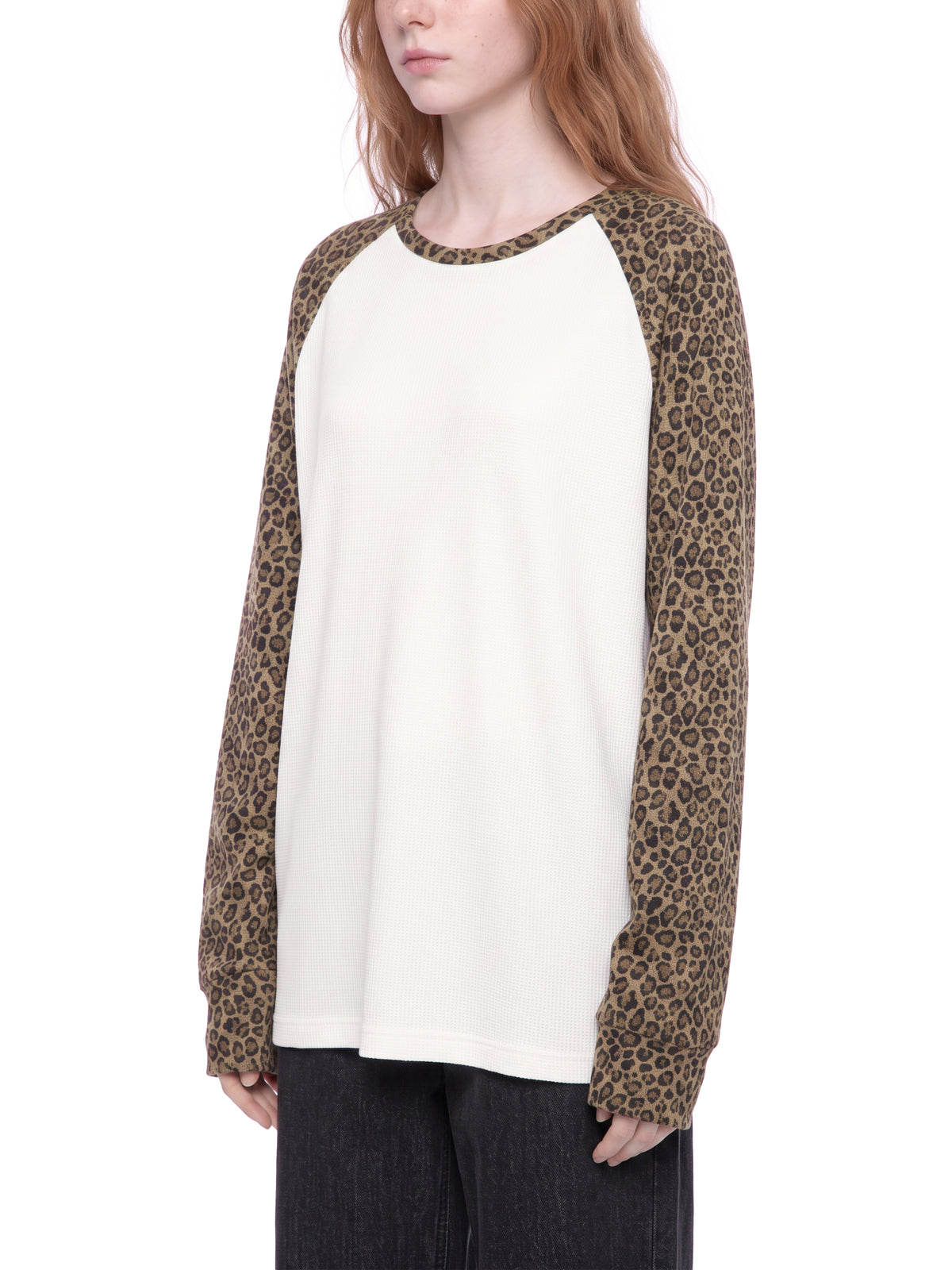 Badass Redhead Unisex Leopard Sleeve T-Shirt