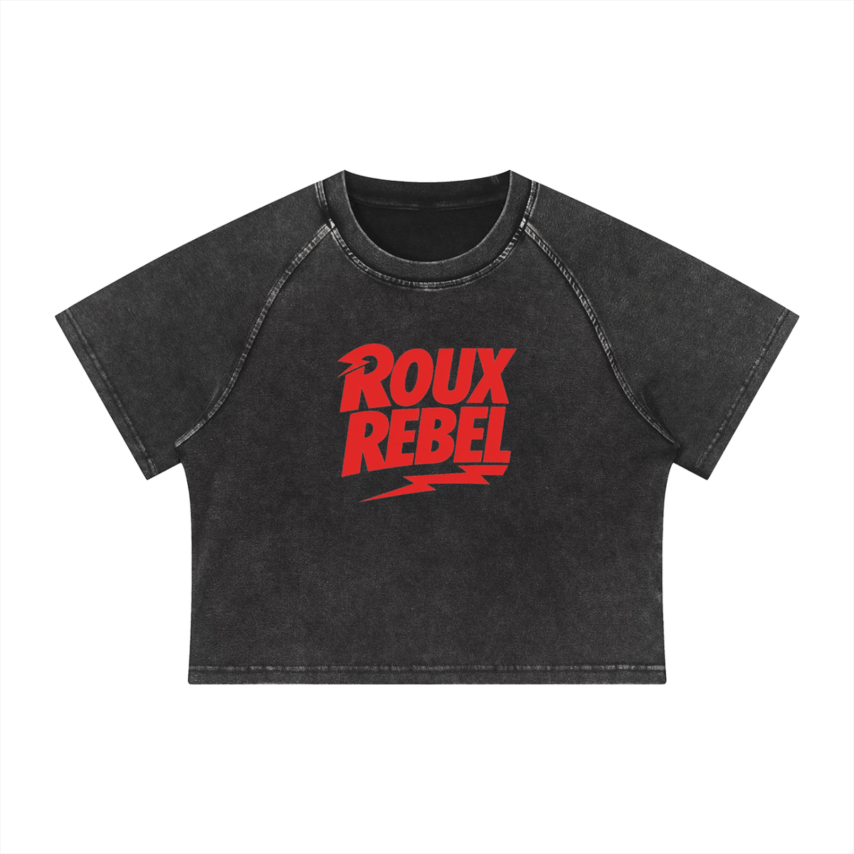 roux rebel shirt by oroux rocker cropped shirt for redheads in black
